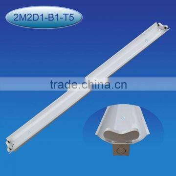 t5 double fluorescent lamp fixture with reflector 2*28W