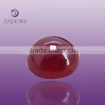 clear red glass cabochons