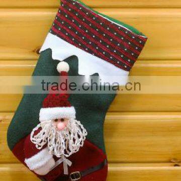 colored Christmas socks santa claus hanging socks