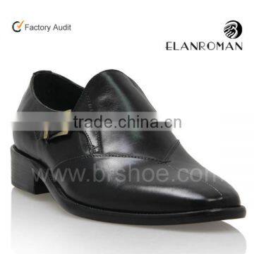 Gentle real first layer calf leather black monk strap men dress shoes