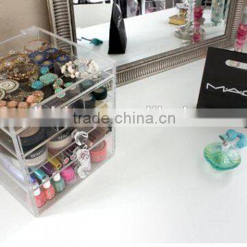Customized Clear Diamond Premium Handles Acrylic Organizer Storage Furniture Drawers for Organization photo-4