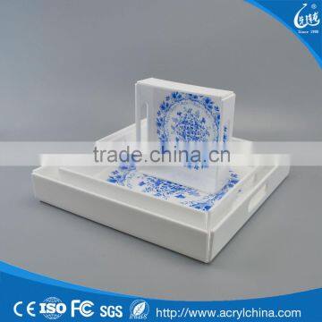 High quality hotel serving or restaurant serving acrylic tray