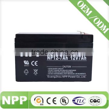 12 volt 12v7ah sealed lead acid agm rechargeable battery for kid toys