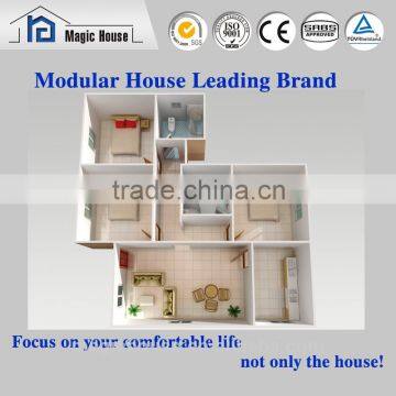 Economical and Luxury Light Steel Structure Prefab Villa for Family/flat Roof Design Hosue photo-2