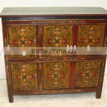 chinese antique Tibetan cabinet