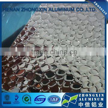 Mirror Finish Harmmered Aluminum Embossed Sheet for Lighting photo-3