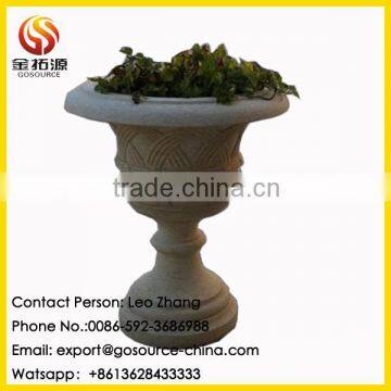 garden stone flower pot