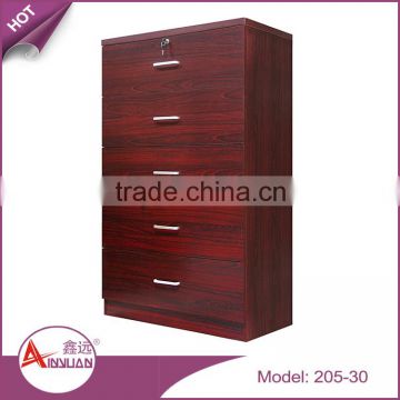 Wholesale bedroom furniture multi 5 drawers cabinets modern cheap mdf wooden chest of drawers design