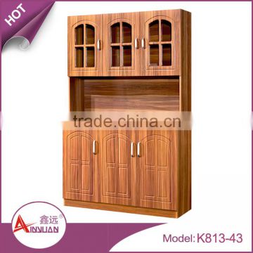 Foshan asia style rose wood cupboard storage design cheap restaurant pvc wooden kitchen cabinet