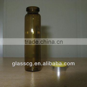 Empty glass medicine bottle with rubber stopper and flip off aluminum cap for sale paypal accept                        
                                                Quality Choice