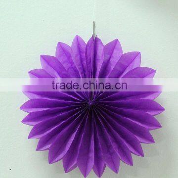 handmade paper product for decor ,tissue paper fan for party wedding decorations