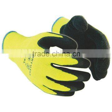 Pretty good design gardening glove high quality latex palm coated cotton work glove GL2060