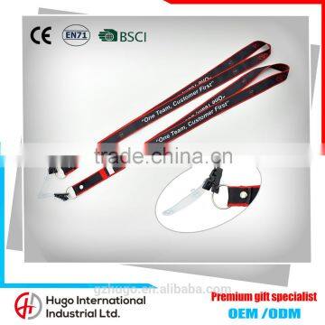 Wholesale China cheap custom printed polyester adjustable neck satin lanyards