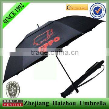 31inch Big double canopy windproof promotional golf umbrella