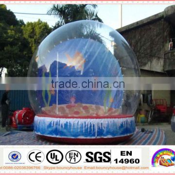 CY-advertising christmas inflatable snow ball, inflatable christmas decorations