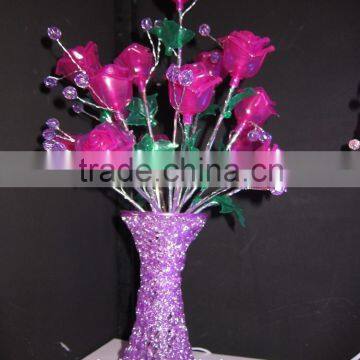 Led Artificial Flowers Vase Light for Promoting