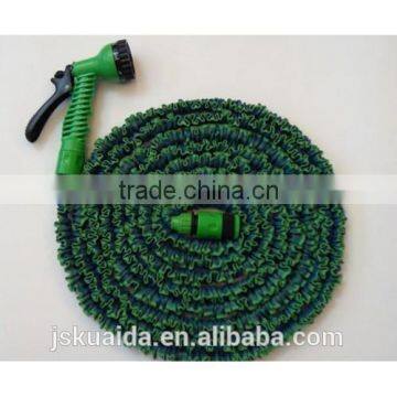 Flexible expandable garden wash car hose pipe free gun