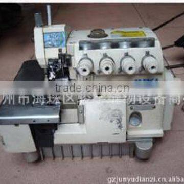 Second hand three threads eletronical industrial overlock sewing machine