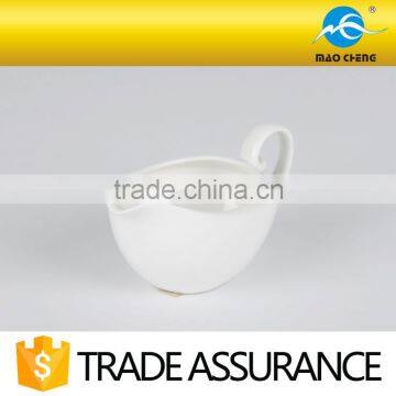 Plain White Ceramic Drinkware Cappuccino Creamer photo-2