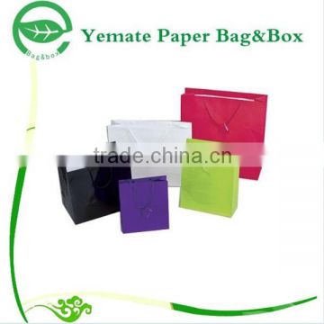 fancy custom made elegant design luxury packaging printed plain paper bag