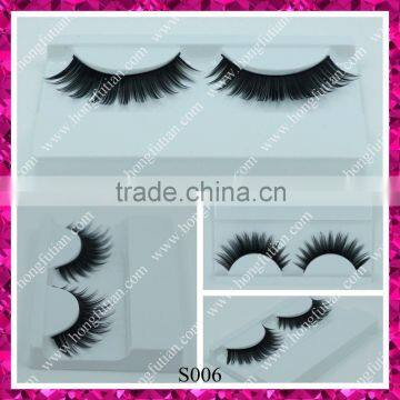 The synthetic hair false eyelashes with thick and long material