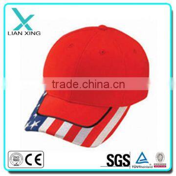 Hot Sales America Flag Style Embroidery Baseball Cap 6 panel Hat