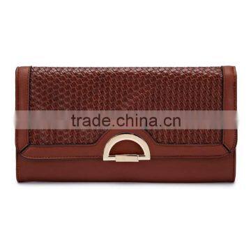 Wholesale Womens Clutch Handbags Purses Brown PU Leather Evening Bags
