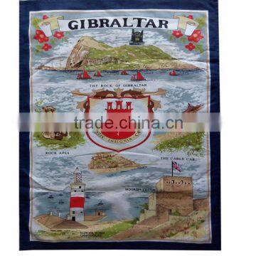 Digital Printed Tea Towel Kitchen Linen/cotton Teatowel Printed for Sales &home Decoration