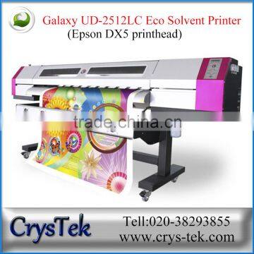 CRYSTEK High speed resolution Galaxy vinyl eco solvent printer with DX5 head