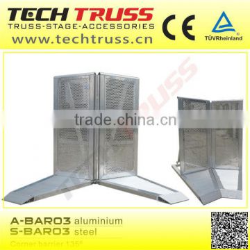 S-BAR03 High Quality Steel Crowd Control Corner Barrier for Outdoor Event.