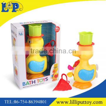 Lovely cartoon plastic duck bath toys set