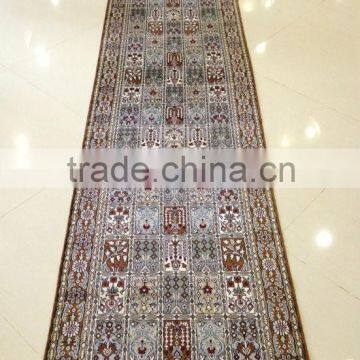 muslim four season oblong corridor handmade silk rug carpets