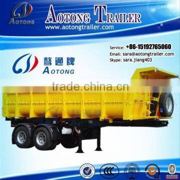 China dual axles 40-50Ton dump truck trailer,tipper trailer for sale