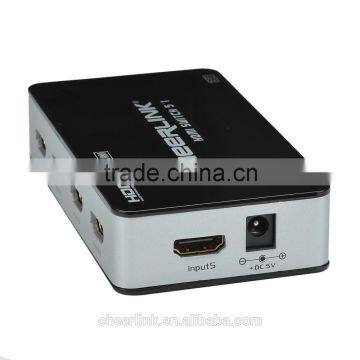 5x1 Hdmi Switch 501 Hdmi V1.4 With Ultra hd 2160p and 3d / Remote Control -black