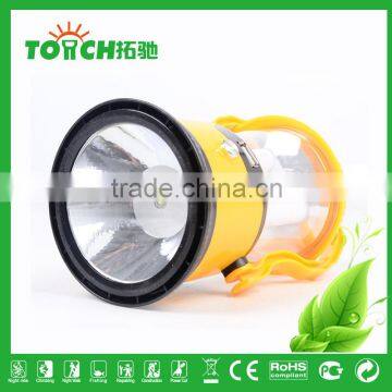 Vintage Design Red&Yellow Color ABS Plastic Lantern Solar LED Camping Light With 3w Torch Light photo-4