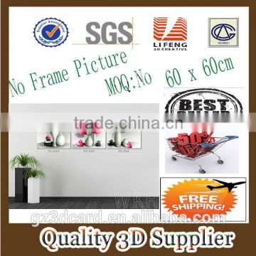 New Material PET 1.5mm No Frame Picture Excellent quality 3d pictures of beauty girls