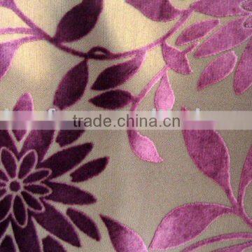 woven burnt out velvet furniture fabric for decoration
