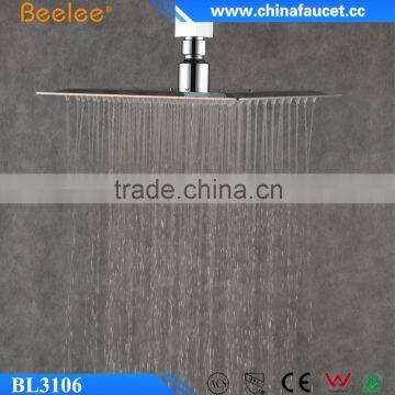 Beelee Bathroom Square Rainfall Shower Head
