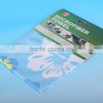 Printed promotional microfiber baby hand towel