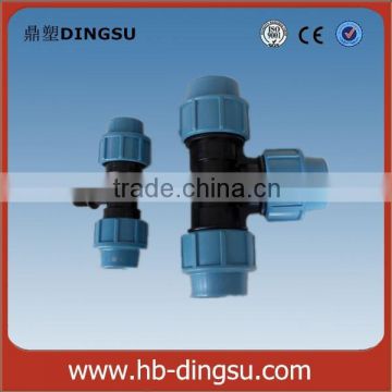 Manufacturer Quality Compression PP Male Plumbing Tee Fitting