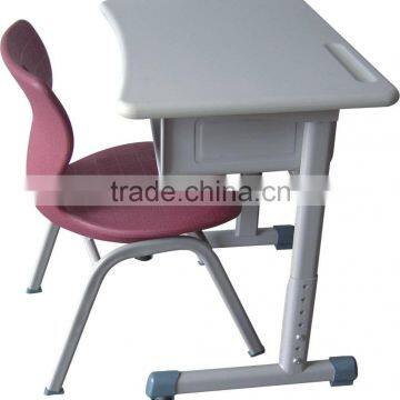 Adjustable school desk and chair