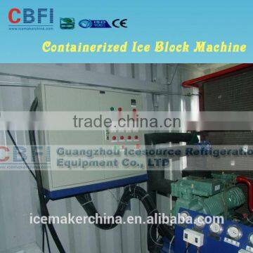 10 tons capacity Large Container block ice machine for Africa