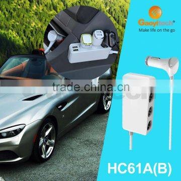 Car cigarette lighter with 2 USB charger smart IC for auto-voltage detection