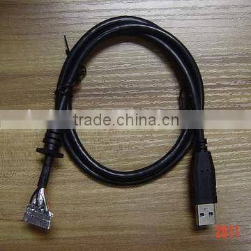 Black 3.0 USB Cable AM TO SR+HARNESS