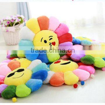 Wholesale Sunflower Plush Emoji Pillows Decorative Sofa Cushion photo-5
