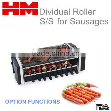 2016 Hot&New Household Electric Kebab Grill With Baking Plate & Hotdog Rollers for BBQ Barbeque Black, Model K1 photo-2