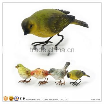 Cheap Handmade Resin Garden Statues Artificial Birds Supplies