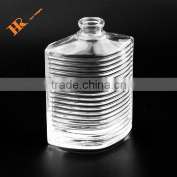 Irregular-shaped strip High Clear Glass Bottle Perfume Bottle