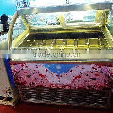 Scoop Ice Cream Cabinet Refrigerated Ice Cream Display cabinet