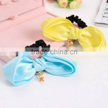 Sweet Eiffel Tower Color Ribbon Bows Cheerleading Elastic Hair Bands Rubber Hair Band Fashion Accessories photo-4